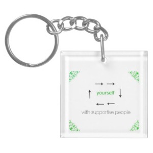 surround_yourself_with_supportive_people_keychain