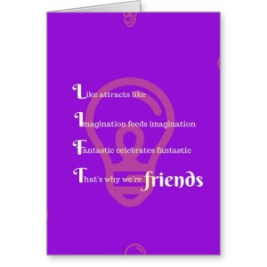 lift_friends_purple_greeting_card