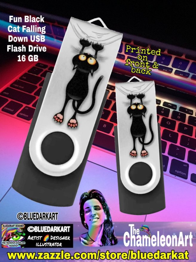 Funny Black Cat Scratching Wall Tiles - Design ©️ BluedarkArt TheChameleonArt - Home Decor - wall decor - shopping - gift ideas